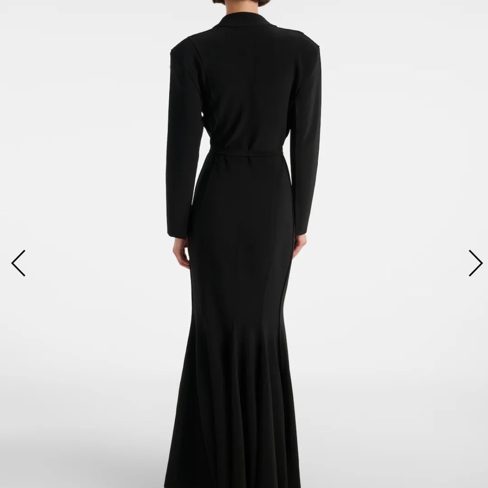 NWT NORMA KAMALI
FISHTAIL DRESS TO MIDCALF 
BLACK, MEDIUM / 8 - Picture 3 of 6